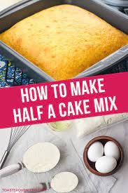 How To Make Half A Cake Mix Cake For Two Recipe Cake Mix Dessert Recipes Easy