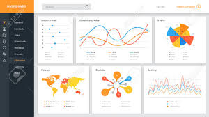 Graphs Dashboard Infographic Data Chart Web Site Admin Panel