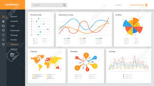 graphs dashboard infographic data chart web site admin panel