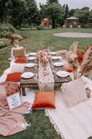 Pnw Picnic In 2020 Picnic Table Decor Boho Picnic Picnic Set