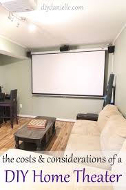 Make Your Own Diy Basement Theater Room Diy Danielle In 2020 Diy Basement Home Diy Home Design Decor