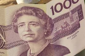Canadian One Thousand Dollar Bills Editorial Photography
