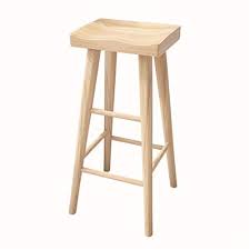 Wooden Barstools Pub Counter Bar Stool Dining Chair Sunken Seat With Footrest Furniture High Stools Seat Heig Solid Wood Dining Chairs Dining Stools Bar Stools