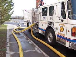 comparing four and five inch large diameter hose fire