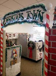 Nightmare Before Christmas Office Christmas Decorations Christmas Cubicle Decorations Christmas Door Decorating Contest