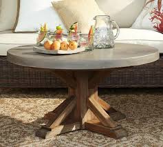 Cement tables from cb2 steal the spotlight in any room. Abbott Concrete Top Round Coffee Table Pottery Barn