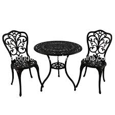Outdoor restaurant tables and sets. Garden All Weather Cast Aluminum Patio Bistro Set With Umbrella Hole For Balcony Lawn Backyard Yaheetech 3 Piece Outdoor Dining Set Patio Furniture Accessories Patio Lawn Garden Fcteutonia05 De