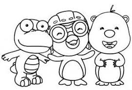 Patino yang ditemani kiko dan poli mencoba masuk. Mewarnai Gambar Kartun Pororo Mewarnai Gambar