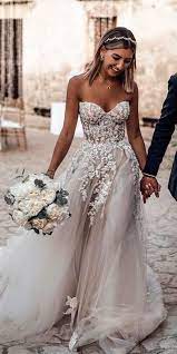 Ball Gown Tulle Light Grey Boho Wedding Dresses Sweetheart Appliques Bridal Gowns Grey Wedding Dress Boho Bridal Dress Applique Wedding Dress