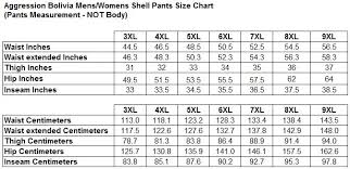 Aggression Bolivia Womens Plus Size Shell Pants Unisex Sizes 3xl 9xl