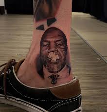 Mike Tyson Micro Portrait Tattoo By Pony Lawson In 2020 Portrait Tattoo Portrait Mike Tyson