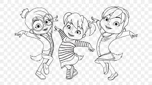 Brittany miller is the lead singer of the chipettes and a character of the movie alvin and the chipmunks 3. Alvin And The Chipmunks The Chipettes Coloring Book Colouring Pages Png 668x458px Watercolor Cartoon Flower Frame