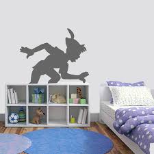 Vinyl Wall Decal Peter Pans Shadow Side Via Etsy Love This Vinyl Wall Stickers Vinyl Wall Decals Wall Decals