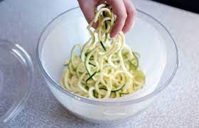 Here are our tips on how to avoid watery and soggy zucchini noodles: These Tricks Will Help You Avoid Soggy Zucchini Noodles