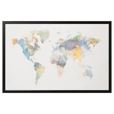 Ikea Bjorksta Gerahmtes Bild Ikea World Map Ikea Framed Wall Art