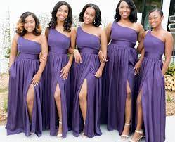 75 Stunning African American Wedding Hairstyle Ideas For Memorable Wedding Vis Wed Purple Bridesmaid Dresses Maid Of Honour Dresses Long Bridesmaid Dresses
