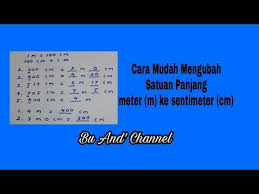 Sehingga kecakapan serta pemahaman tentang konsep materinya dapat dikuasai dengan baik. Contoh Soal Cm Ke M Kelas 2 Sd Terbaru 2019