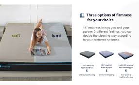 Amazon Com Full Size Mattress Avenco Memory Foam Mattress Full 14 Inch Full Mattress In A Box Adjustable Medium To Plush Feeling Premium Certipur Us Foam Pressure Relief Cool Sleeping 10 Years Support