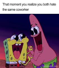 Character a needs character b to come to his/her position, but character b is occupied with shopping for clothes and can't find anything but soup. 50 Of The Funniest Coworker Memes Ever Bored Panda