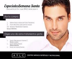 Aprovecha los especiales para renovar tu piel que tiene AYLC tanto para  damas como para caballeros. Para más información llámalos al (809)  825-8493. #MiZonaRosa