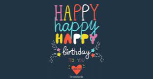 Send This Free Happy Happy Happy Ecard To A Friend Or Family Member Send Free Birthday Eca Birthday Card Pictures Happy Birthday Email Email Birthday Cards