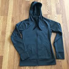 The North Face Tops Grey North Face Womens Zip Hoodie W Thumb Holes Poshmark