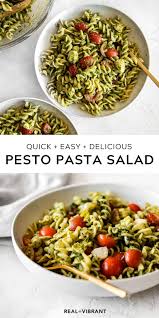 Pesto Pasta Salad In 2020 Pesto Pasta Salad Pesto Pasta How To Cook Pasta