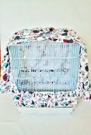 Bird Cage Skirt Seed Catcher Medium Bird Cage Flannel Cover And Seed Catcher Skirt Set Swirly Birds Bird Cage Covers Bird Cage Birds