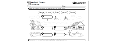 Worksheets On Animals Their Habitats Steemkr