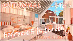 Touch device users, explore by touch or with swipe gestures. Autumnal Bedroom Bathroom Custom Closet 124k Roblox Welcome To Bloxburg Youtube