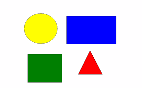 .3 figuras circulares
.1 figura triangular
.5 figuras rectangulares
. 9 figuras cuadradas