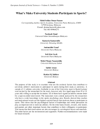 Which of the following statements is consistent with harter's competence motivation theory? Pdf What S Make University Students Participate In Sports Omar Fauzee Mohd Sofian Academia Edu
