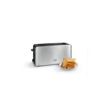 Bosch Comfortline Tat6a803 Grille Pain 2 Tranche 1 Emplacements Inox Noir Grille Pain Achat Prix Fnac