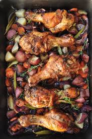 One Pan Caribbean Jerk Chicken With Vegetables Recipe Jerk Chicken Recipe Caribbean Jerk Chicken Chicken Recipes