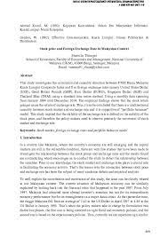 Please contact global markets sales during office hours Pdf Stock Price And Foreign Exchange Rate In Malaysian Context Sharmila Thinagar Academia Edu