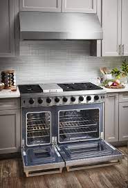 Thor kitchen 48 inch freestanding dual fuel range with natural gas, 6 sealed burners, double ovens, 6.7 cu. 48 Inch Gas Range In Stainless Steel Thor Kitchen