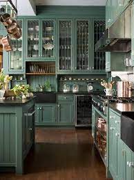 Because there will be many articles related to small victorian. Tall Cabs Victorian Style Kitchen Dark Green Kitchen Rustic Farmhouse Kitchen