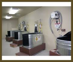 Each dog wash station is enclosed for privacy and safety. Dog Grooming Tips Dog Grooming Tips Diy Dog Grooming Salon Ideas Dog Grooming Home Pet Grooming Tub Diy Dog Wash Dog Bath Tub