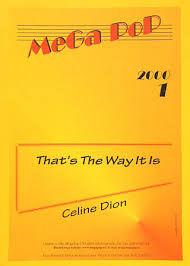 A decade of song, released on 1 november 1999. That S The Way It Is Von Celine Dion Im Stretta Noten Shop Kaufen