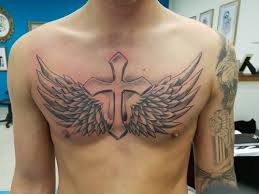 Painted angel wings tattoo right side view/caption. 55 Ingenious Angel Wings Tattoo Designs For Men Women