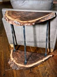 Live Edge Wood Accent Table Moveis De Toras Moveis De Madeira Reciclada Artesanato Em Madeira