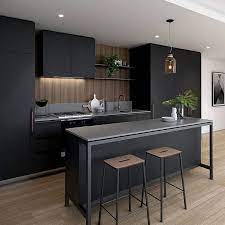 Black cabinets pump up the drama in the. 14 Amazing Color Schemes For Kitchens With Dark Cabinets Modern Kitchen Cabinet Design Black Kitchen Decor Kitchen Room Design