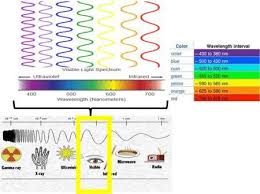 The wavelength of light, which is related to frequency and energy, determines the perceived color. Visible Light Visible Light Spectrum Visible Light Electromagnetic Spectrum