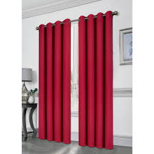 Kashi Home Tessa Ruby 54 In L Grommet Blackout Panel Cp051423 The Home Depot Blackout Panels Curtains Panel Curtains