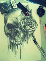 Found On Weheartit Com Via Tumblr Drawings Pinterest Skull Art Color Pencil Art