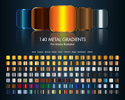 To apply a gradient to an object, first select the object to which you want to apply the gradient by clicking on it. Illustrator Metal Gradients By Trabzonsport On Deviantart