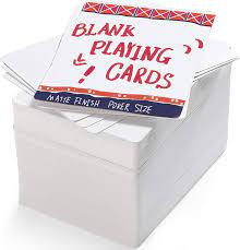 Coat the sheet front and back with our genuine playing card coating. Amazon Com Lotfancy Blank Playing Cards 180pcs White Blank Index Flash Cards Study Learning Cards Vocabulary Word Card Message Card Diy Gift Card Game Cards Matte Finish Poker Size Toys Games