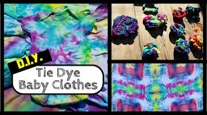How To Tie Dye Baby Clothes Unique Baby Shower Idea Youtube