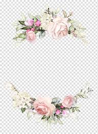 Multicolored Floral Frame Wedding Invitation Rose Wreath Paper Floral Desi Wedding Invitation Background Floral Wreaths Illustration Flower Wedding Invitation