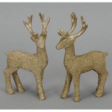 *based on a nielsen canada survey commissioned by walmart, surveying 2,386 overall holiday shoppers from. Gold Glitter Reindeer 16cm 33607 Christmas Ornaments Rosefields